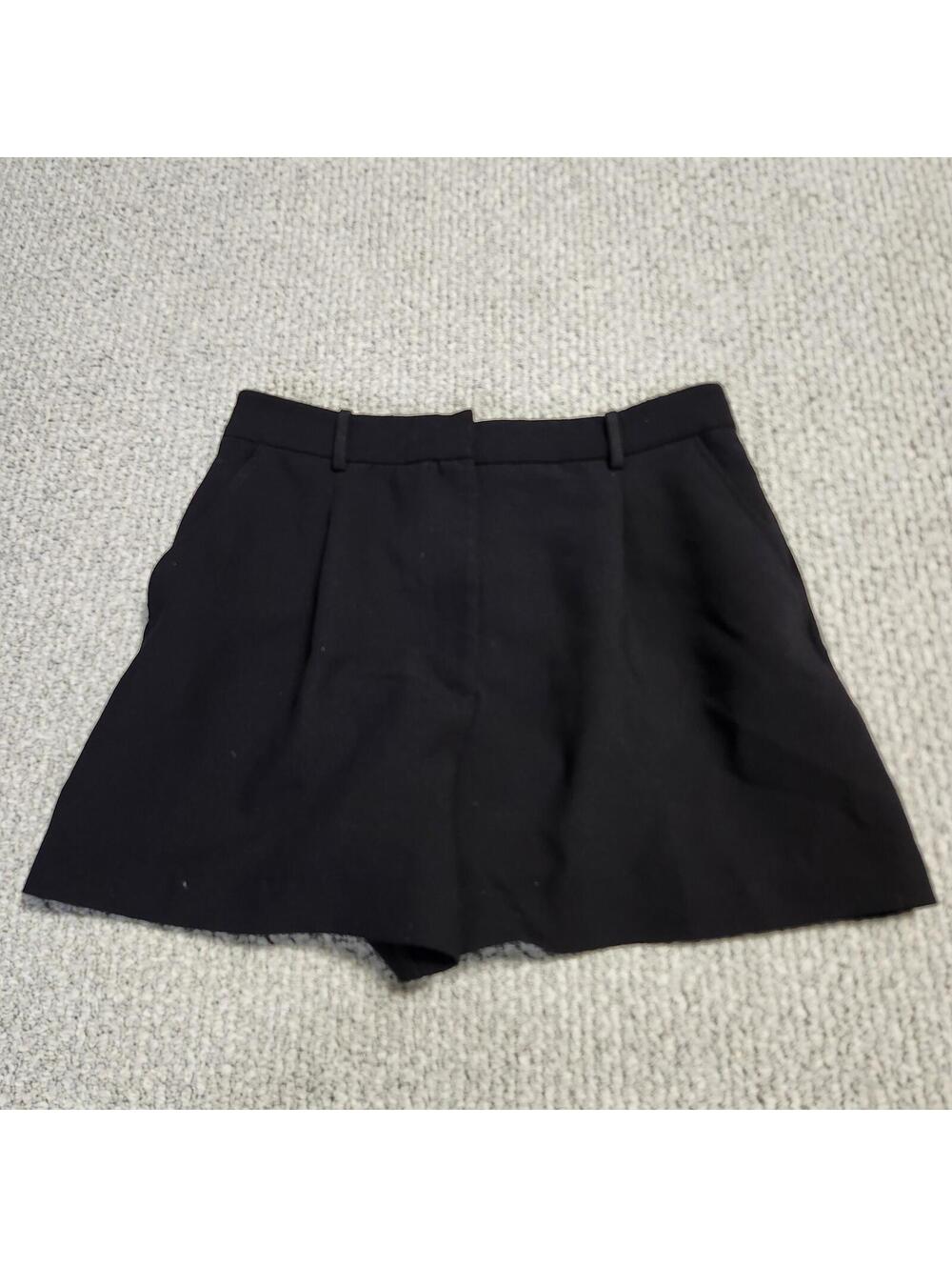 Zara Black Women's Tailored High-Waist Shorts